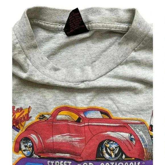 Vintage 1996 NSRA Street Rod Nationals York, PA T-Shirt Racing Cars Native Sun - Picture 7 of 12